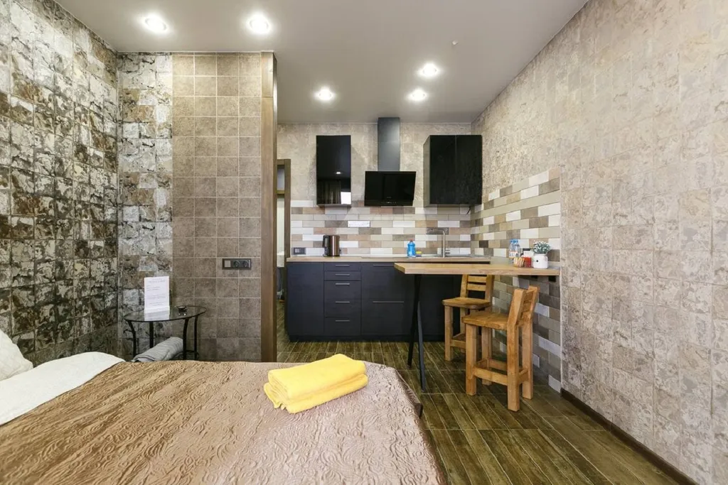 Квартира Квартира Стильная лофт студия в новом доме в Академгородке — Новосибирск