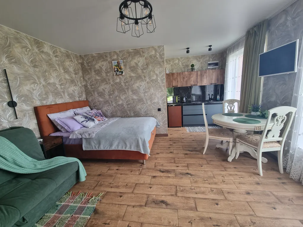 Дом 45m2 — чан, кухня, панорамная баня