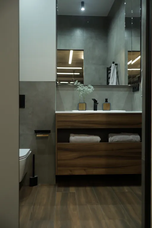 Стильная квартира с кинопроектором