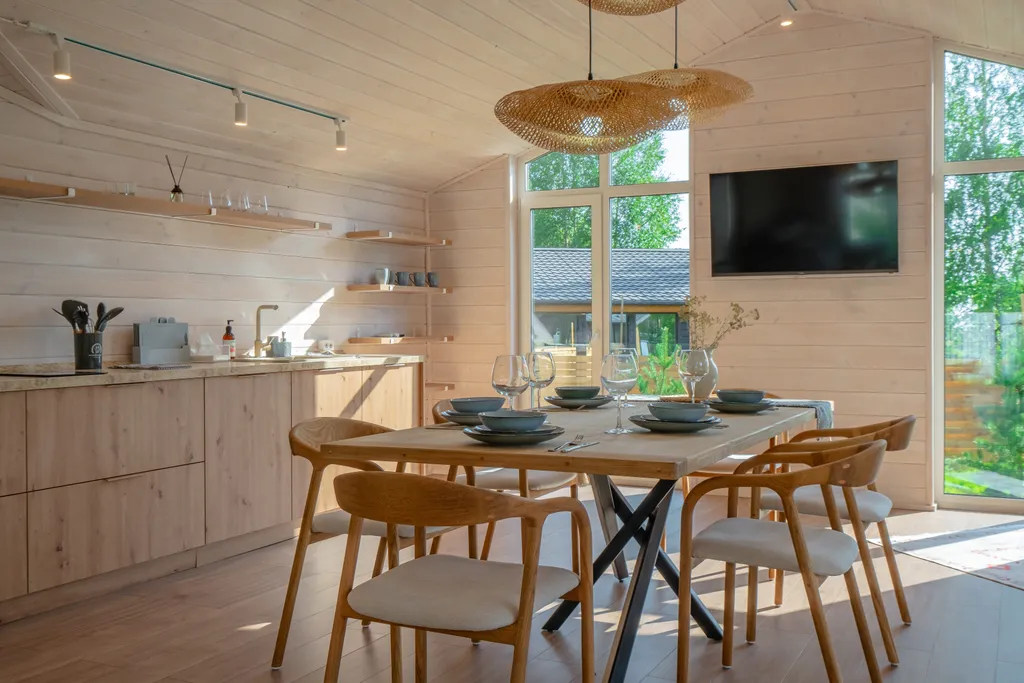 Светлый дом с панорамной гостиной