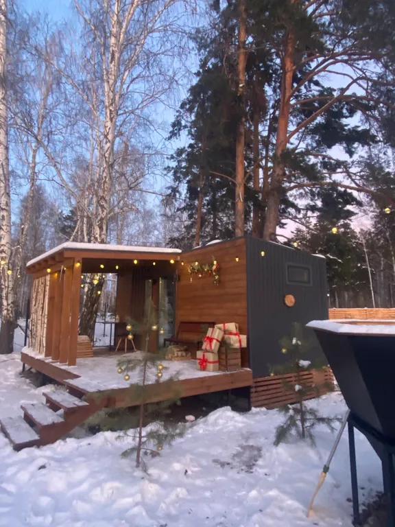 Домики с баней и чанами в Верхнем Дуброво