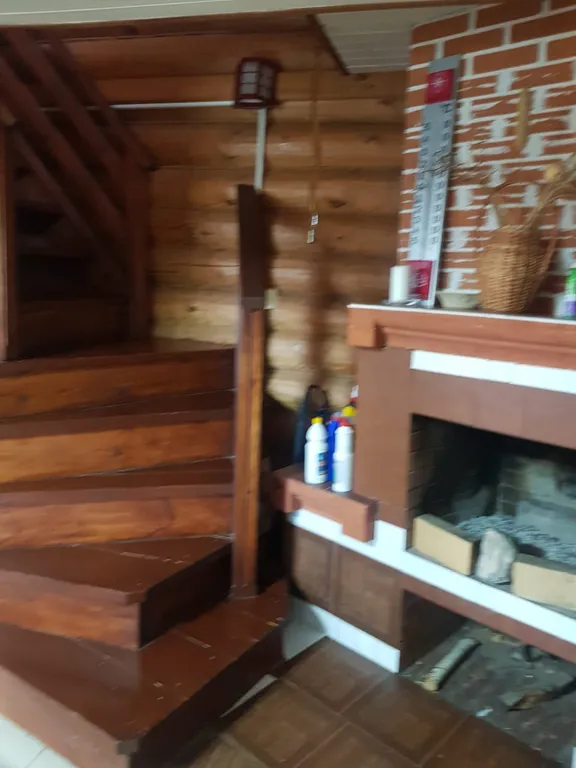 Дом с камином на Новый год