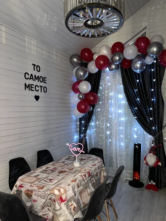 Дом 60m2 — чан, кухня, панорамные окна