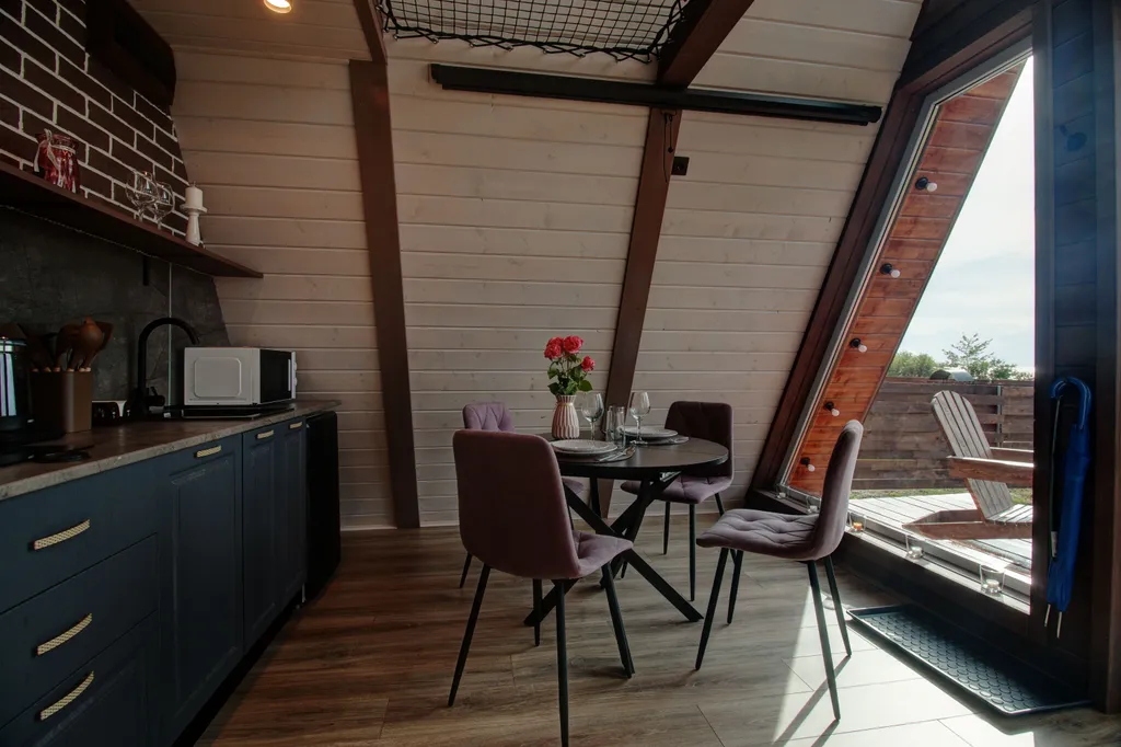 Aframe lux black (Дом на берегу Рыбинского водохранилища)