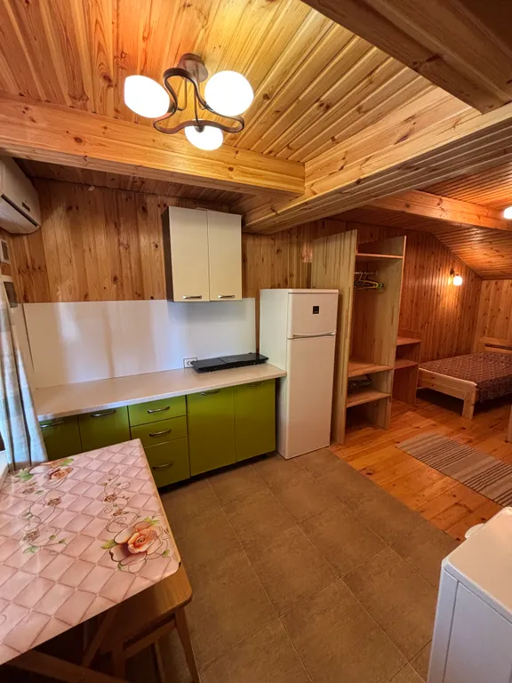 Студия в эко-стиле с кухней и со своей террасой в 200 метрах от моря