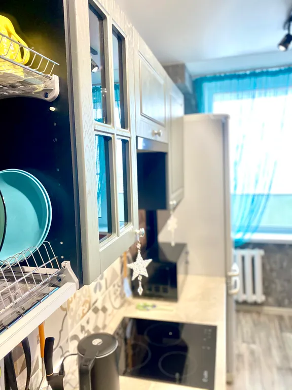 Пентхаус с видом на город. Круглая кровать+ диван