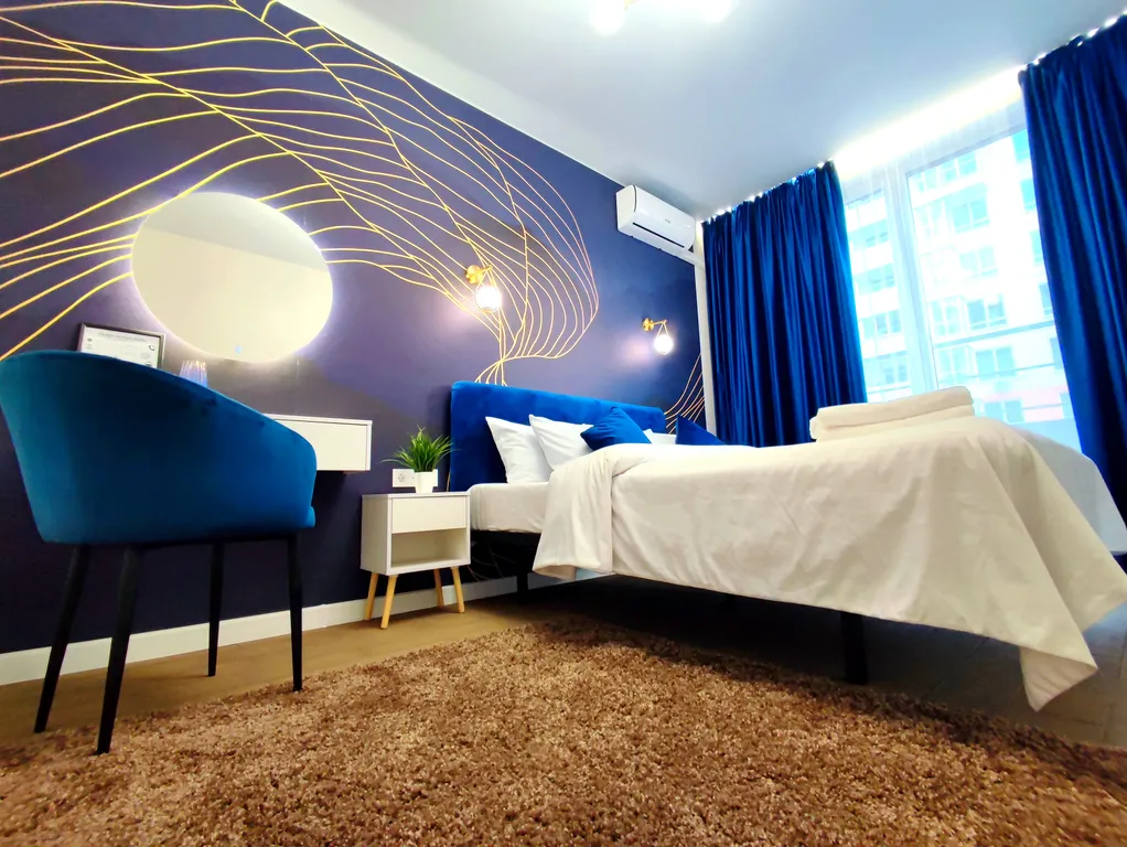 Квартира Квартира Люкс в синих тонах возле Ашана — Симферополь