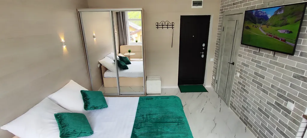 Стильная студия с лучшим видом на горы