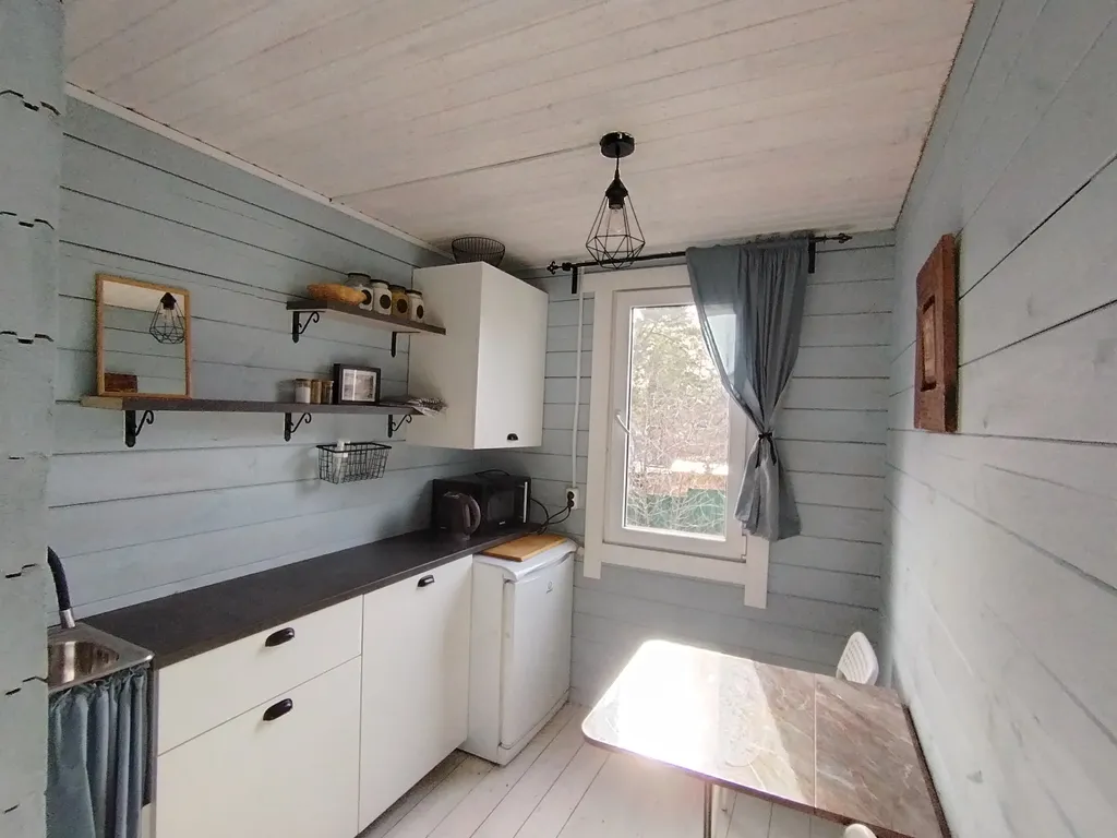 Голубой домик с баней