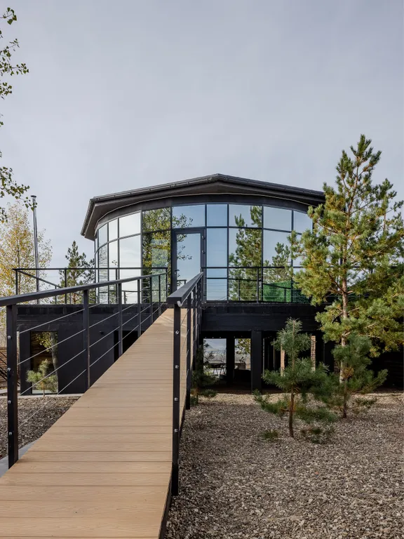 Уникальный Круглый дом с панорамой на горы и реку Сок