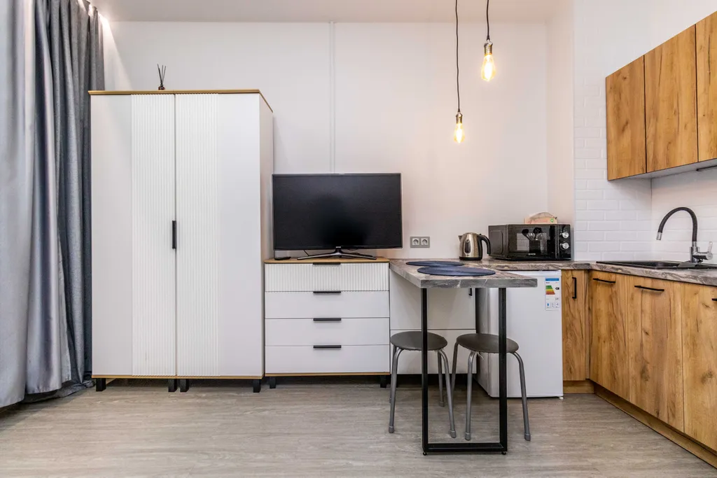 Уютная студия с балконом