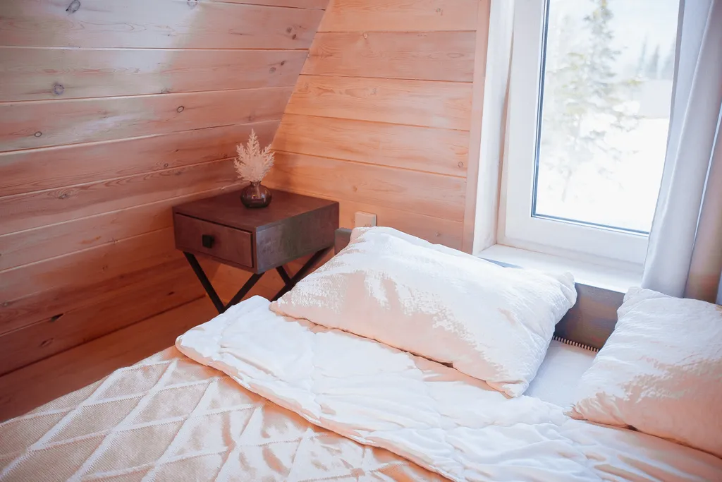 Уютный домик в стиле Афрейм с видом на горы