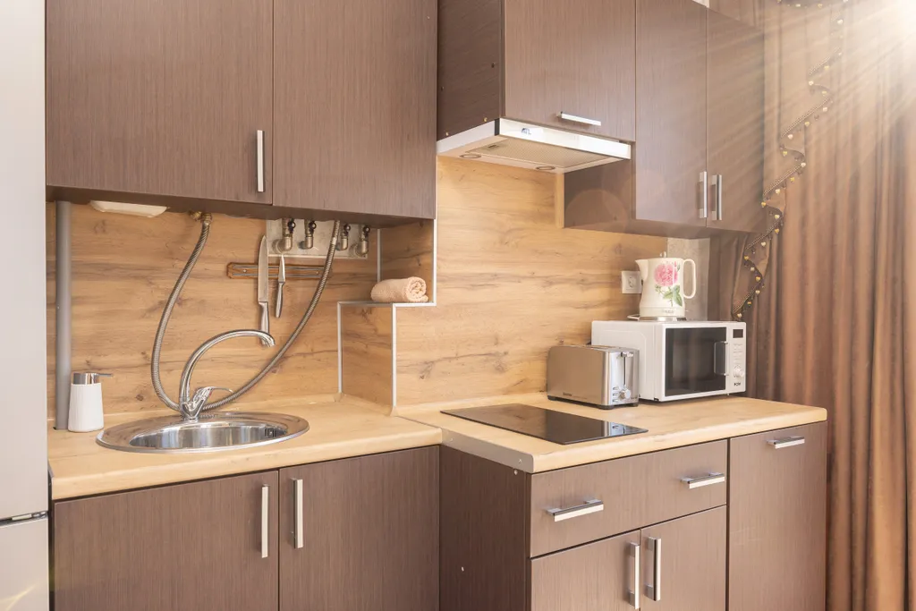 Просторная студия с видом на горы