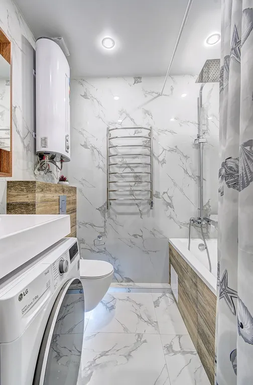 Квартира Квартира Зонированная студия с ванной, видом на море, бассейном на территории — Адлер