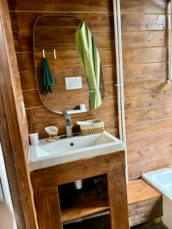 Фахверковый дом Сикрет баунти с баней и фурако