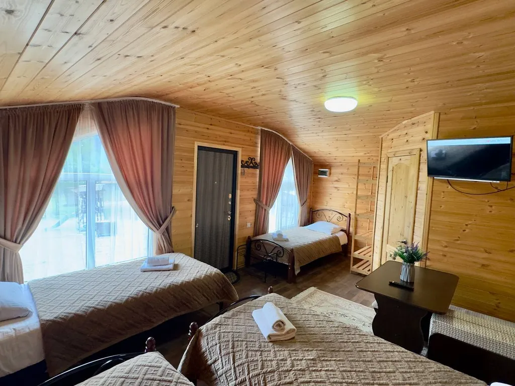 1-комнатный дом с односпальными кроватями