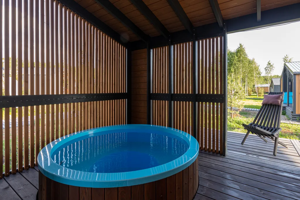 Скандинавский дом с купелью Гарнет Холидэй