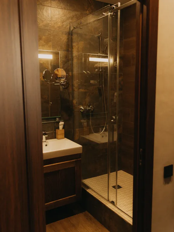 С потрясающим видом с 8 этажа, наслаждайся видом не вставая с кровати