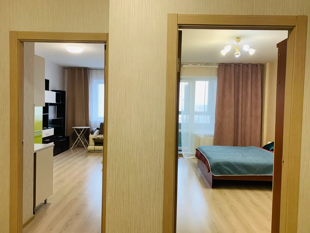 Просторная евродвухкомнатная квартира рядом с парком Горького