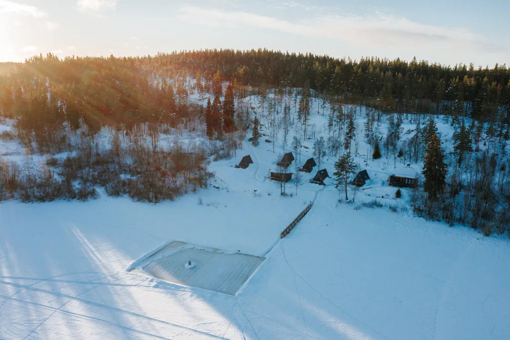 Дом с видом на озеро рядом с Ладожскими шхерами