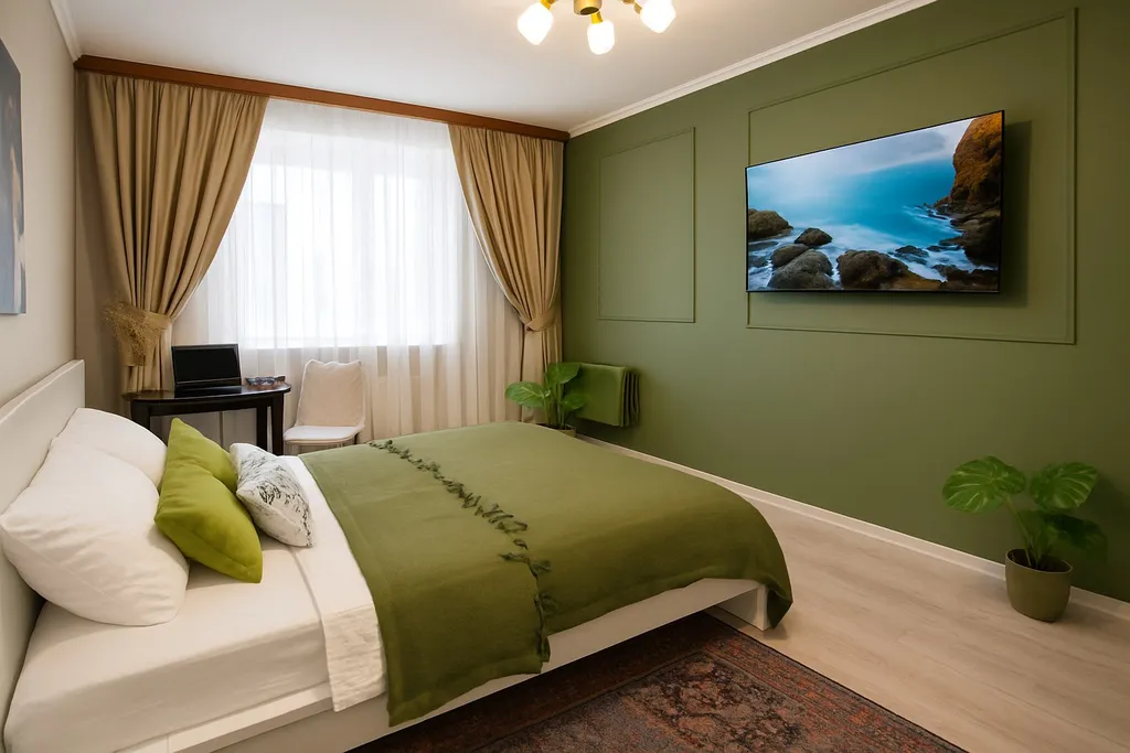 Просторна теплая двухкомнатная квартира с большим смартТВ — аренда посуточно в Нижневартовск