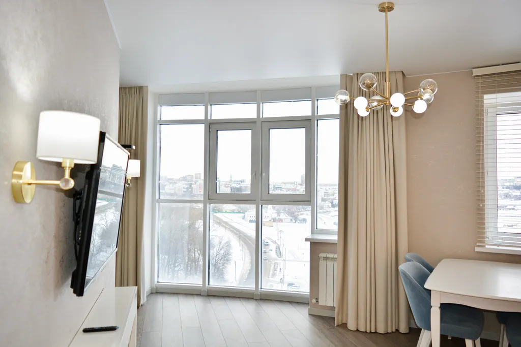 Элитная евродвушка с дизайнерским ремонтом на берегу реки Волга