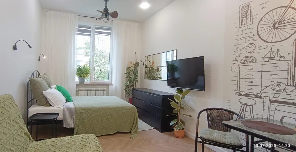 Центр. Атмосферная студия на 4-м этаже для некурящих