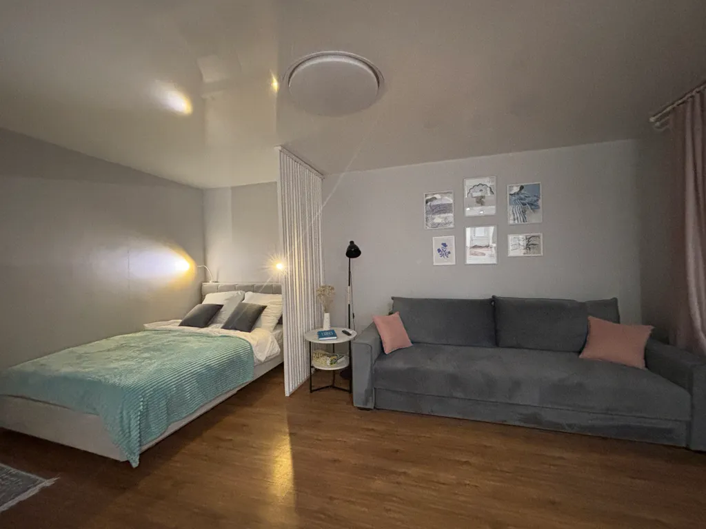 Уютная студия с видом на лес