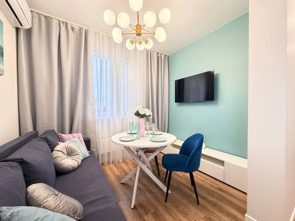 Однокомнатная квартира с видом на олимпийский парк