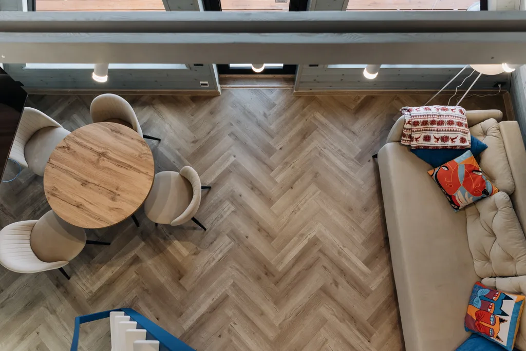 Уютный домик Синий A-Frame с террасой