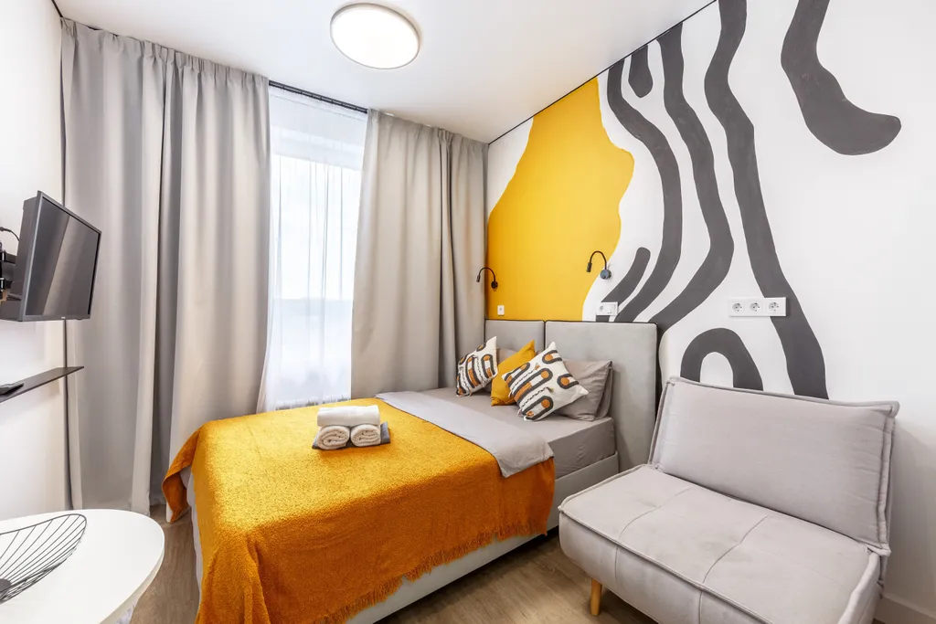 Квартира Квартира Отличная студия на метро Спартак — Москва