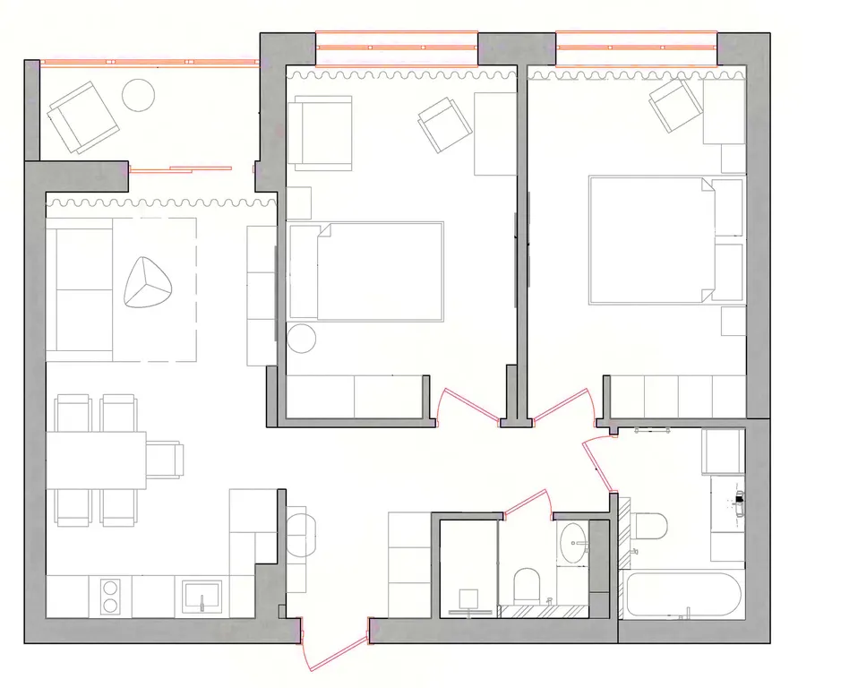 Квартира Квартира посуточно в центре Калининграда |  "Легенды Моря" | 7 человек — Калининград