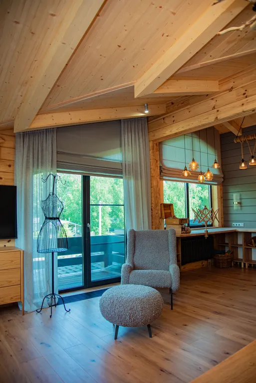 Шале Гнездо с бассейном и сауной