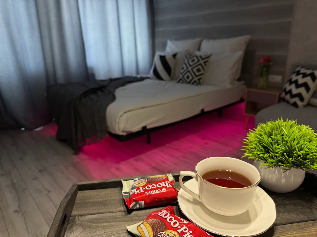 Студия с парящей кроватью