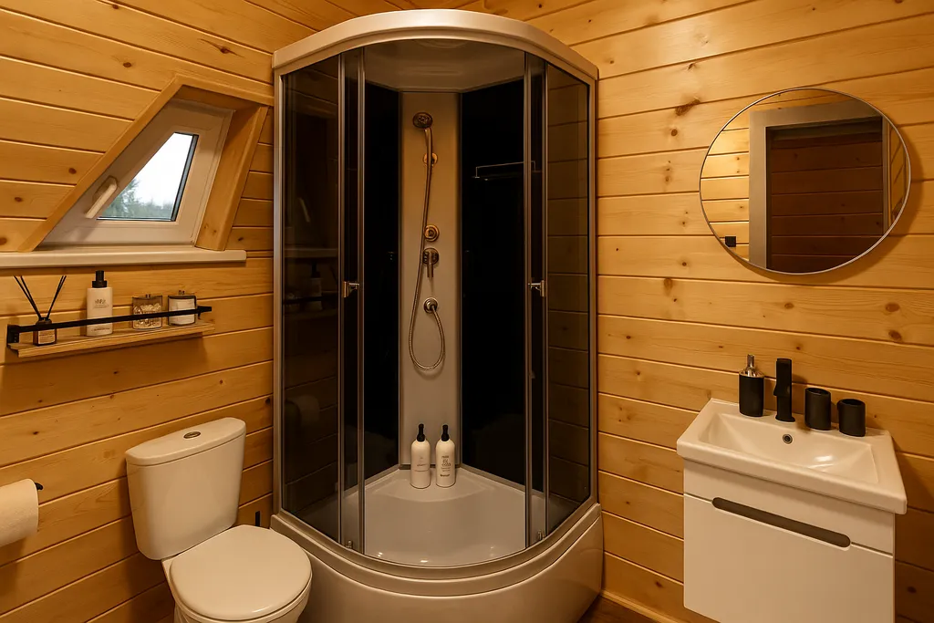 A-frame Петрол домик из дерева 4х местный