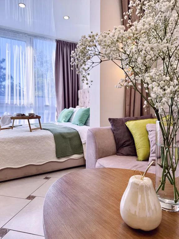 Квартира Квартира в ЖК Бизнес класса с бассейном, парковой и в 3 минутах от моря — Адлер