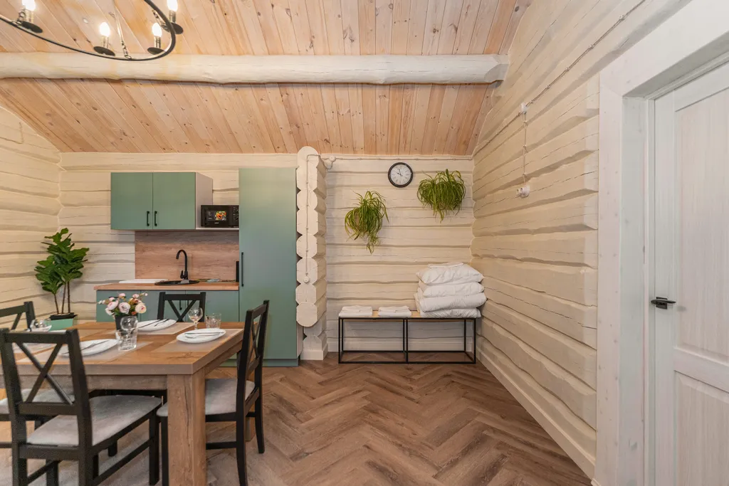 Уютный сруб из бруса №1