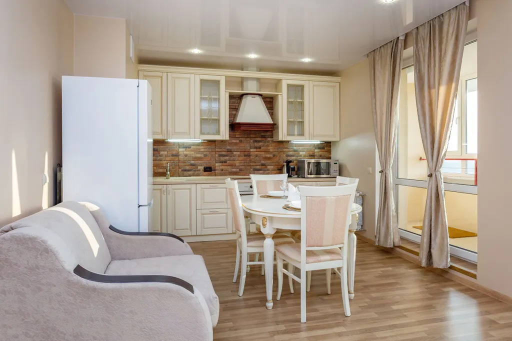 Просторная студия с шикарным видом на парк с высоты 13 этажа