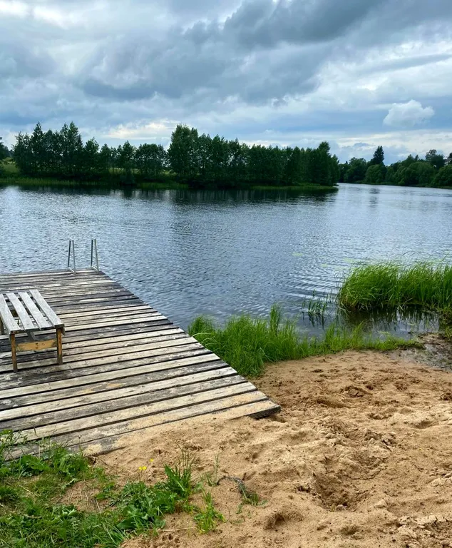 Дом Комфортный на заливе реки Нерль с видом на лес