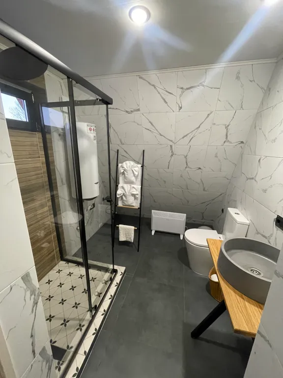 Коттедж A Frame 6х6 с панорамным видом в лес, чаном и мангальной зоной — Черленково