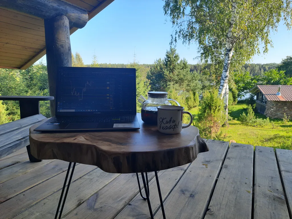 Домик с видом на озеро