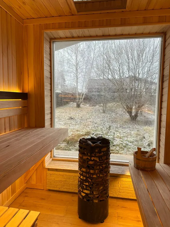 Уютный сканди коттедж с сауной