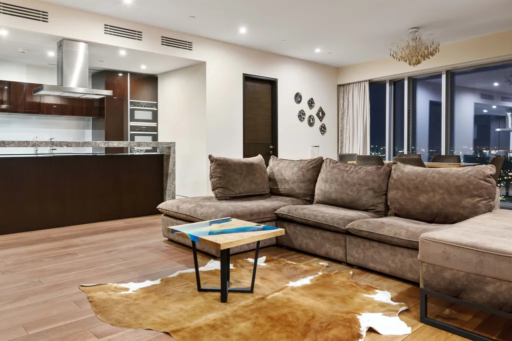 Апартамент в Москва Сити с панорамной ванной