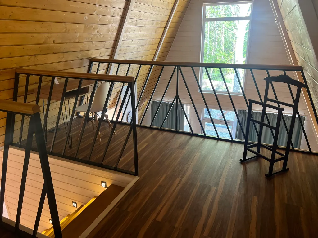 Чудесный домик A-frame с сауной Оливка