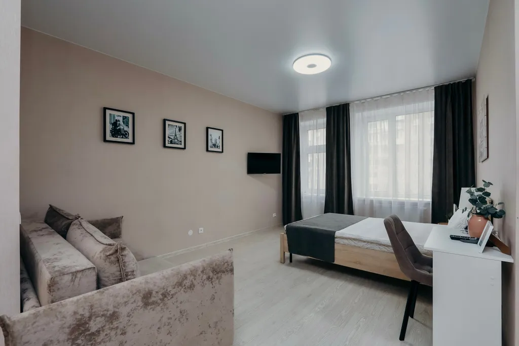 4 Угла: студия в ЖК Ривьера вблизи набережной, Горького, 149