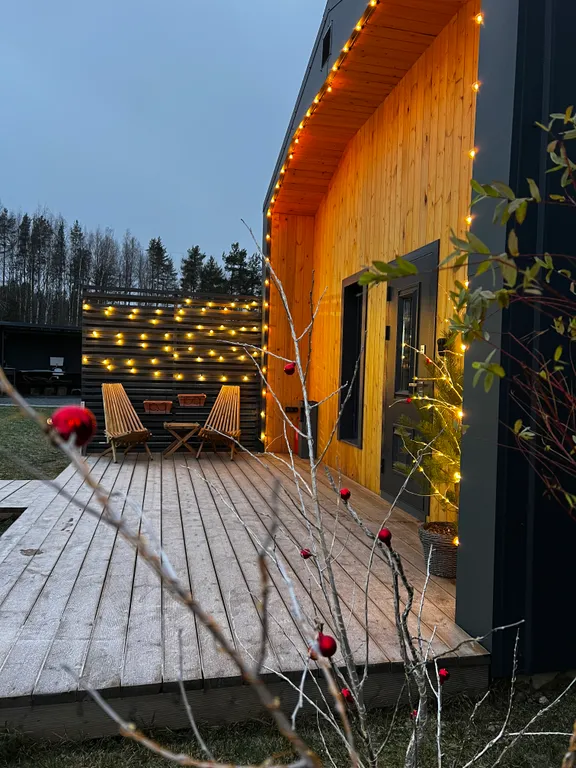 Коттедж Дом на берегу озера в Карелии — Чална