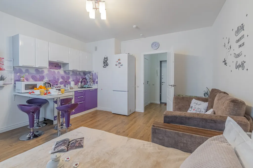 Уютная квартира-студия орхидея возле метро Девяткино