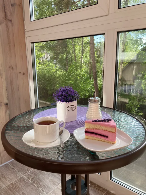 Просторная студия с огромной лоджией у озера