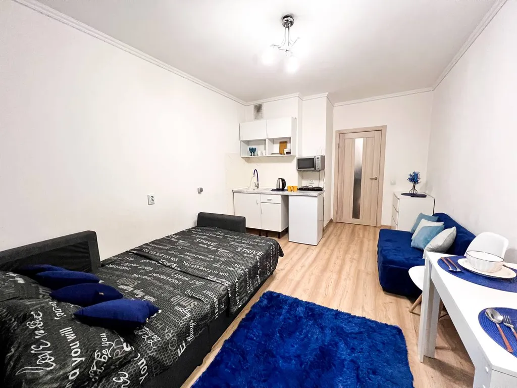 Квартира в синих тонах в девяткино