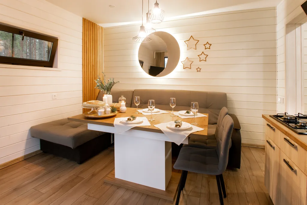 Панорамный дом с двумя спальнями на берегу Волги